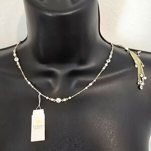 *Rare* Kendra Scott Winifred Necklace Crystal Gold